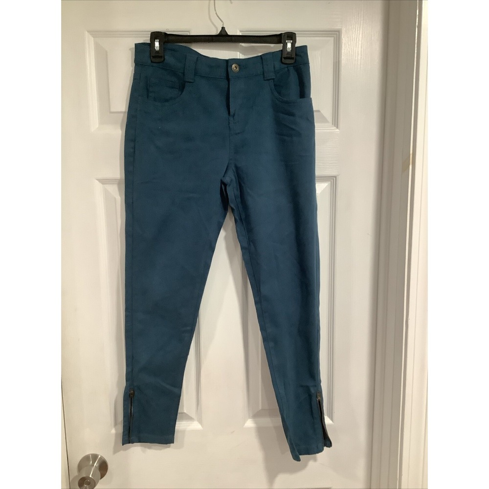 NEW Bongo Juniors Anklebiter Twill Pants Mid Rise Cotton Blend Zip Ankle Stretch